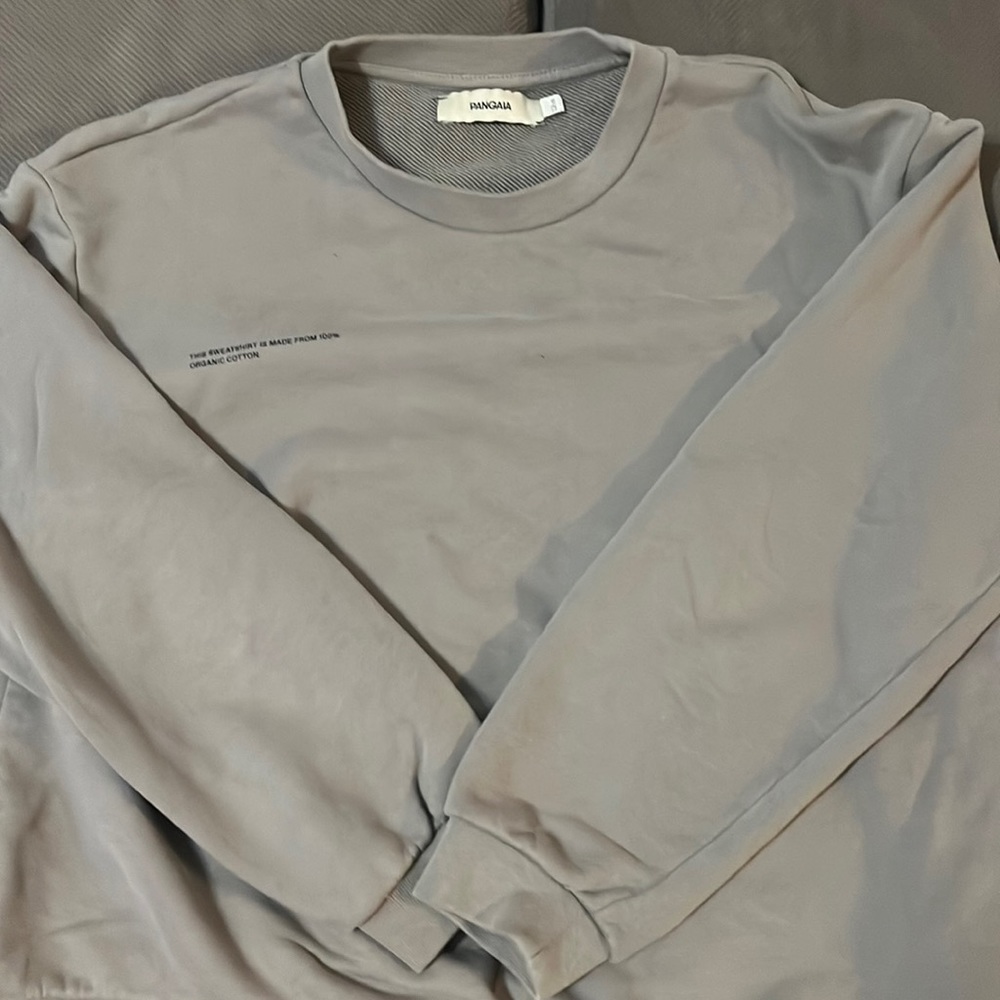 Pangaia grey kids crewneck